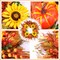 24 Inch Fall Wreath with Artificial Sunflowers Pumpkins Berries Maple Leaves, Autumn Door Wreath for Thanksgiving Harvest Decorations Indoor Outdoor